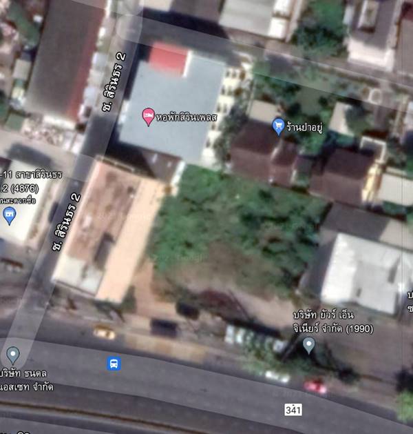 ที่ดินเปล่าแปลงริมถนนสิรินธร 8เลน ซังฮี้ กลางใจเมือง กรุงเทพ